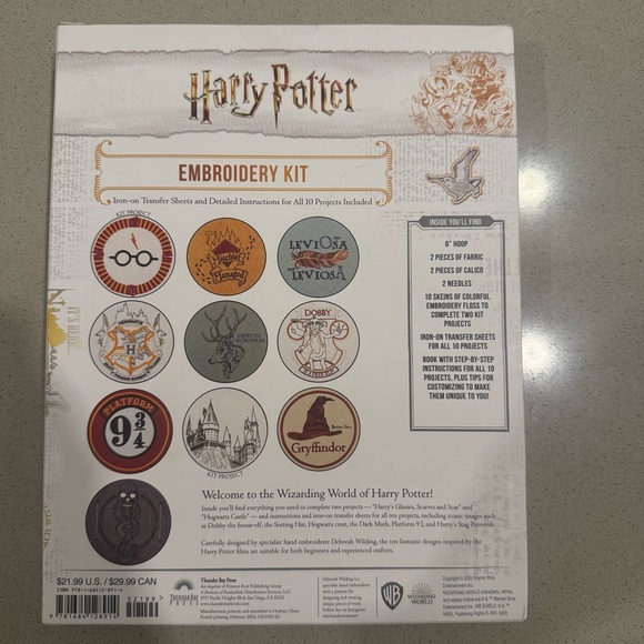 Brand NEW Harry Potter Embroidery Kit - Picture 2 of 10